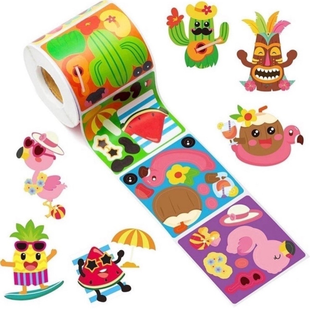 40 Make A Face Hawaii Stickers! - Picture 1 of 1
